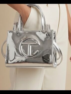 Telfar Silver Small Bag - Mirror